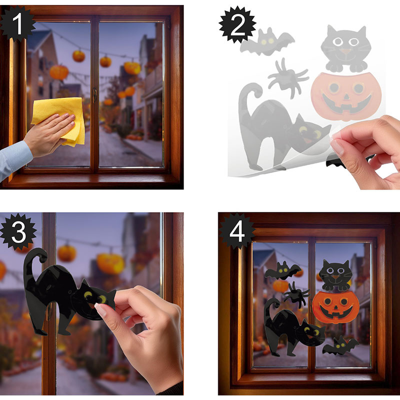 Fönsterdecor halloween