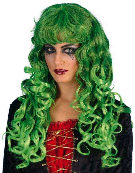 Siren-peruk, grön 