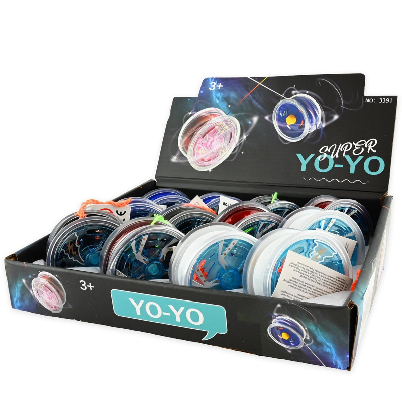 Yoyo i metall med ljus