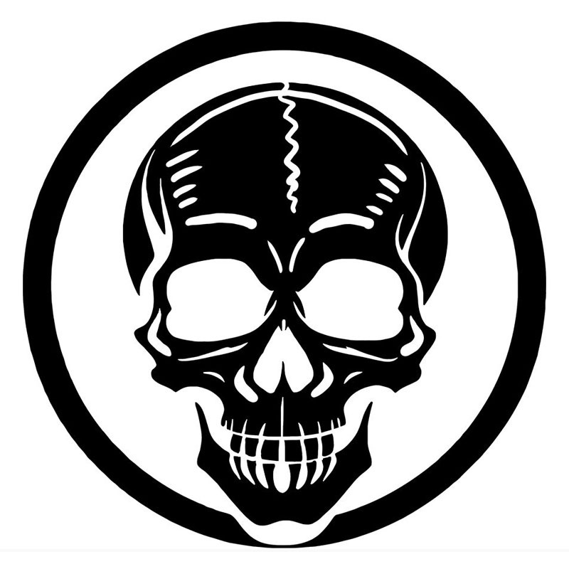 Stencil till tårta Dödskalle