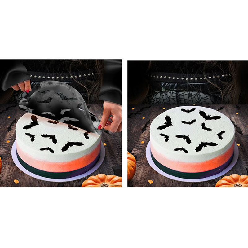 Stencil till tårta Fladdermus