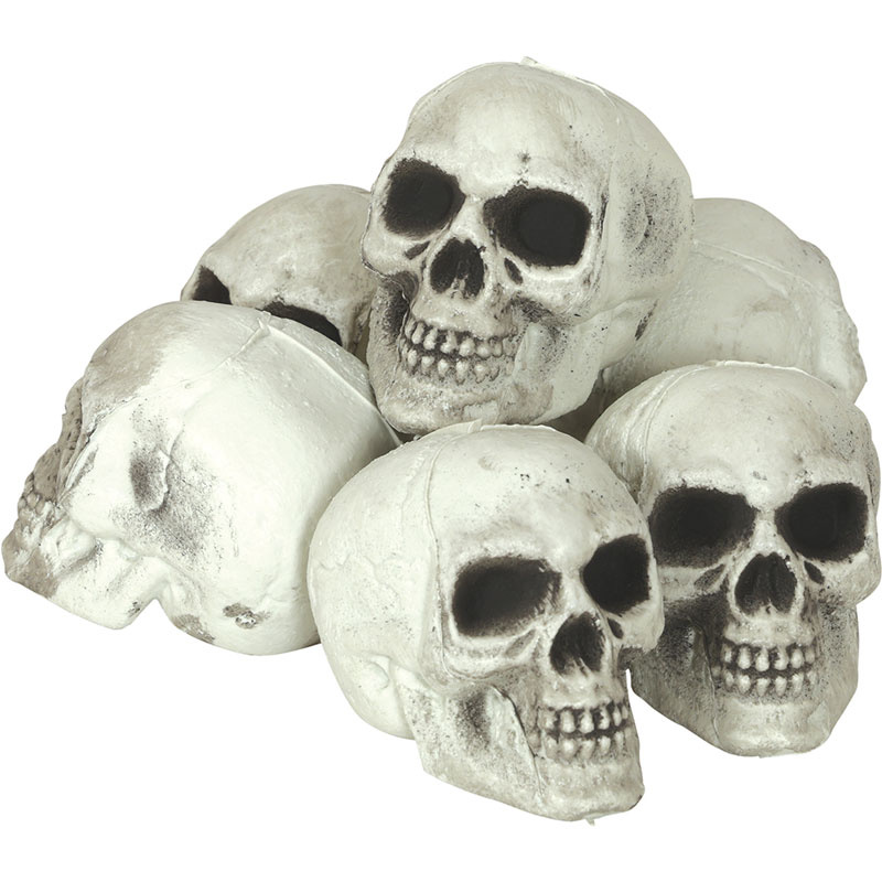 Dödskallar 6-pack PVC