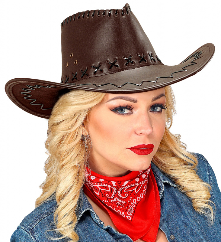 Cowboyhatt Fejkläder Brun