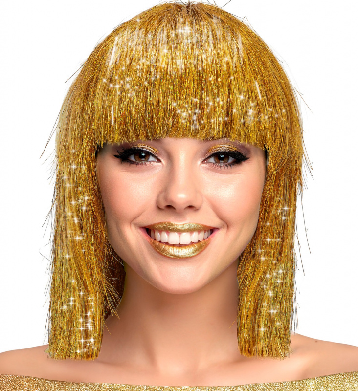 Peruk Guld Glitter