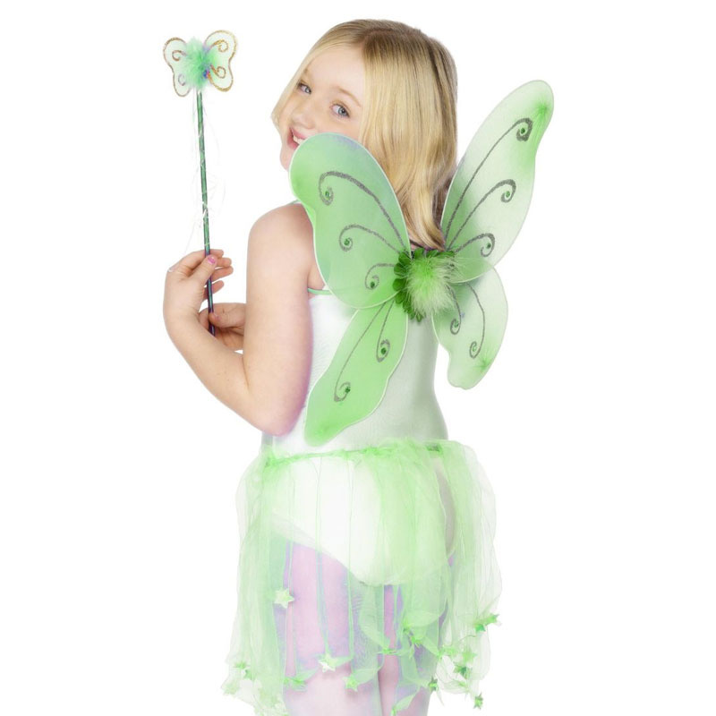 Älva Grön Barnstorlek