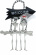 Halloweenskylt Welcome med Skelett Halloweenskylt Welcome med Skelett
