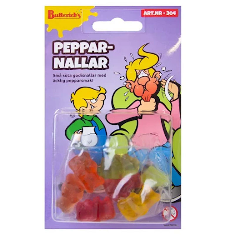 Skämt peppar nallar