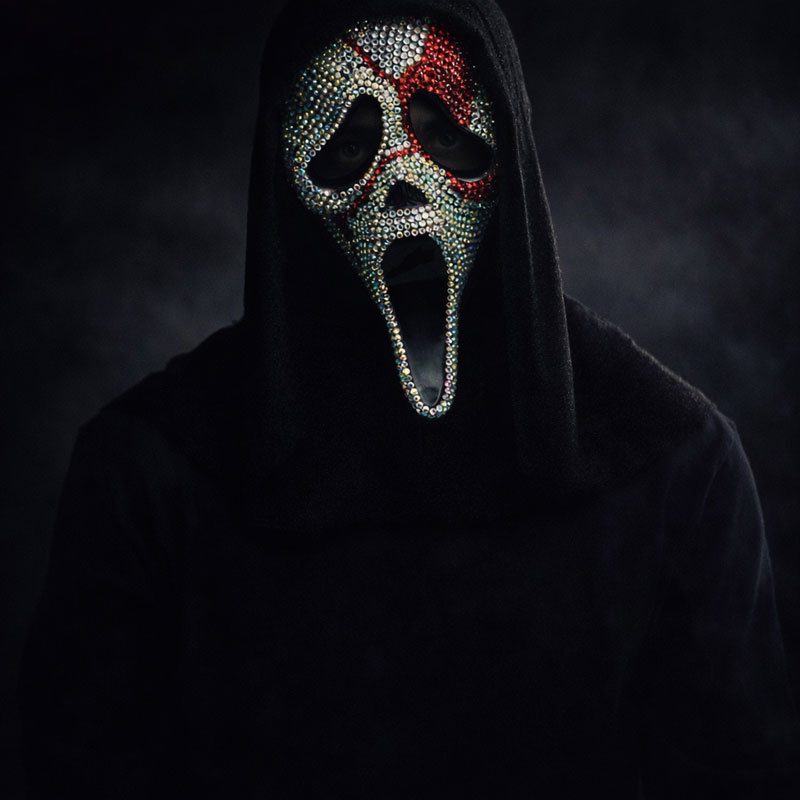 Scream mask bloody Bling