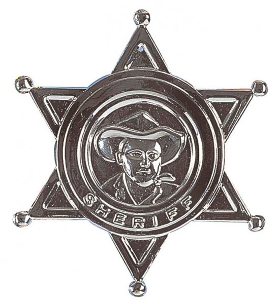 Sheriffstjärna metall 