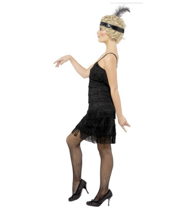 Flapperklänning Svart