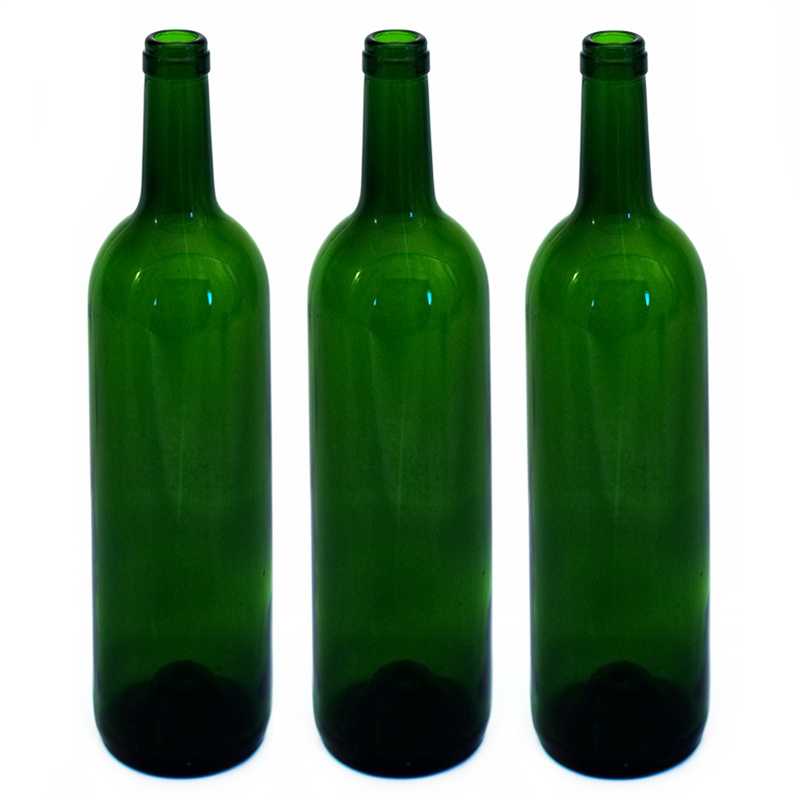 Vinflaskor 12-pack Mörkgrön