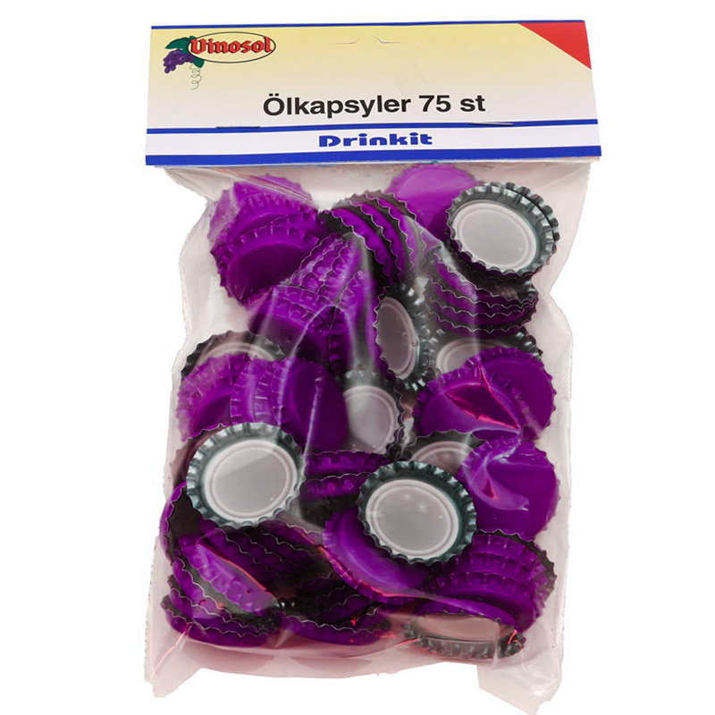 Ölkapsyler Metallic Lila 75-pack
