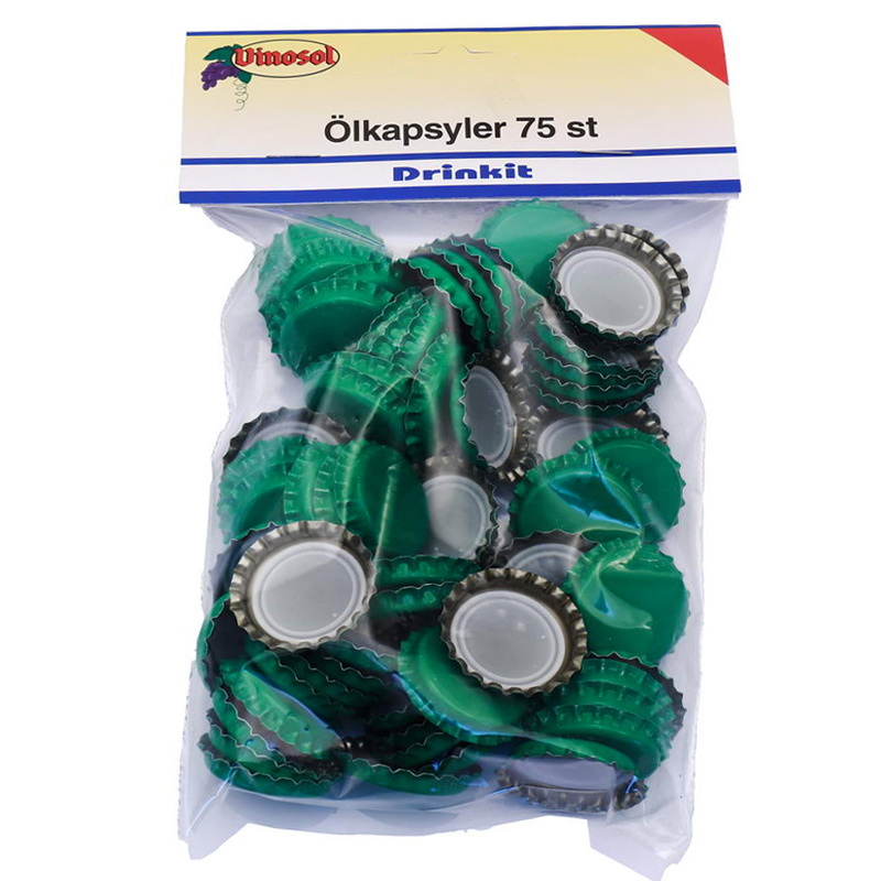 Ölkapsyler grön 75-pack