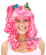 Peruk Candy, lockig rosa  Peruk Candy, lockig rosa