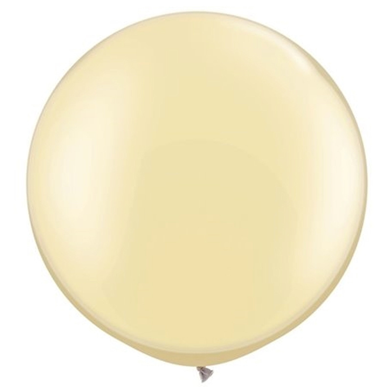 Jätteballong Elfenbensvit Pärlemor