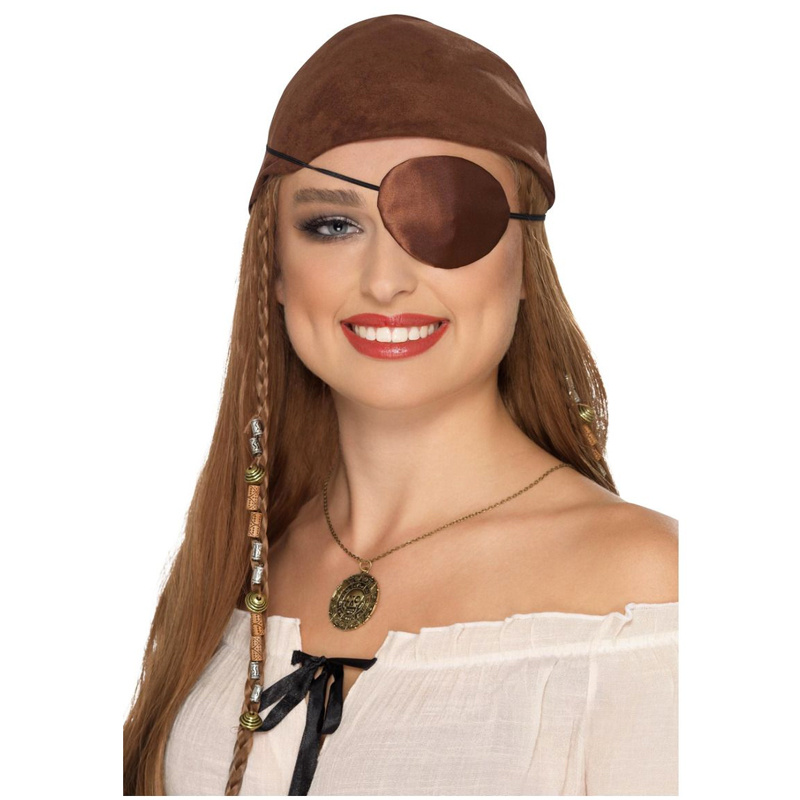 Ögonlapp Satin Brun 