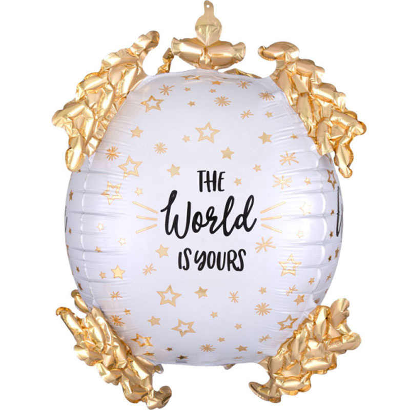 Folieballong The world is yours 