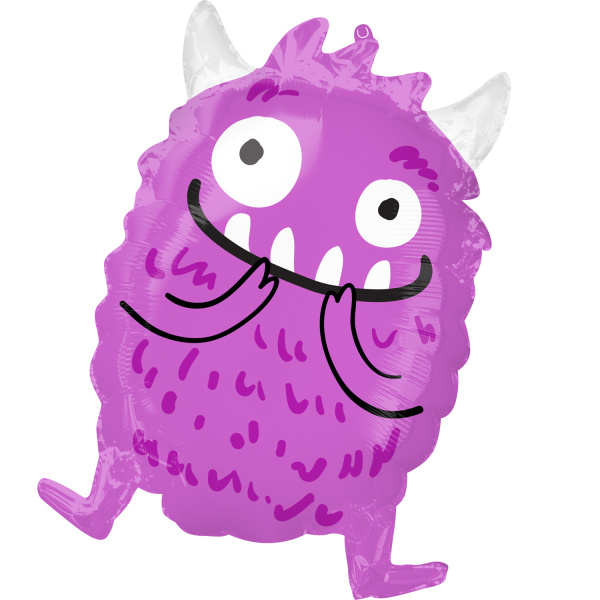 Folieballong Monster Lila