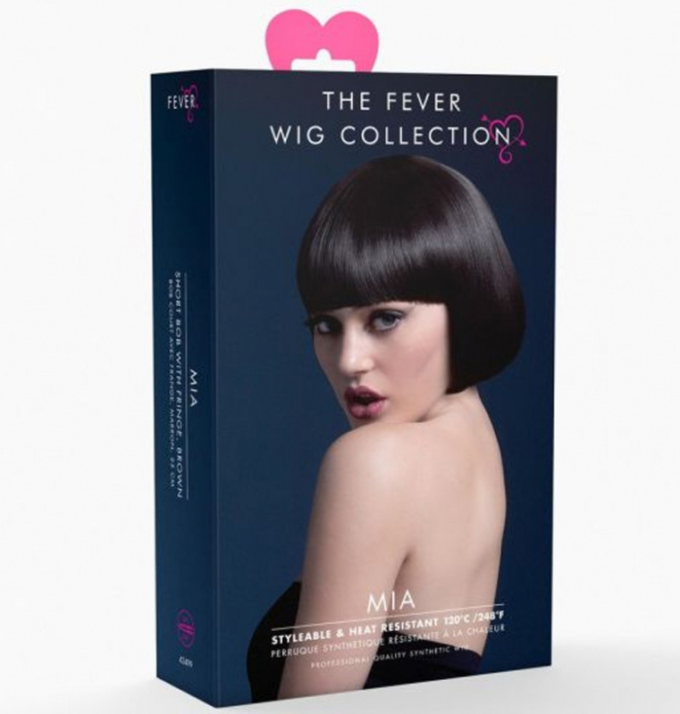 Peruk Mia Page mörkbrun