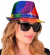 Hatt med paljetter Rainbow  Hatt med paljetter Rainbow