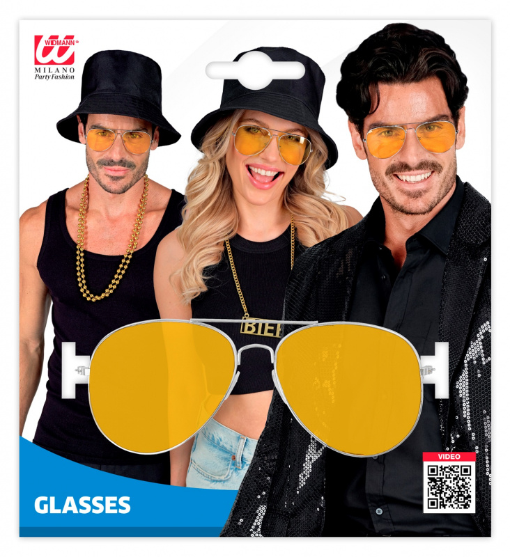 Glasögon med gult glas