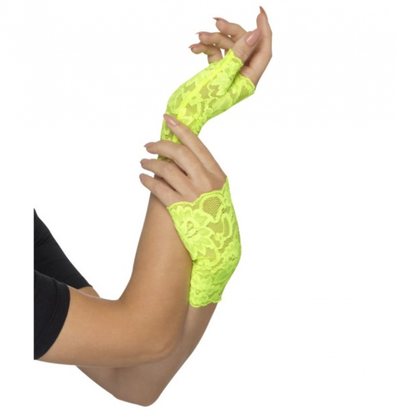 Handskar Neon gul-grön