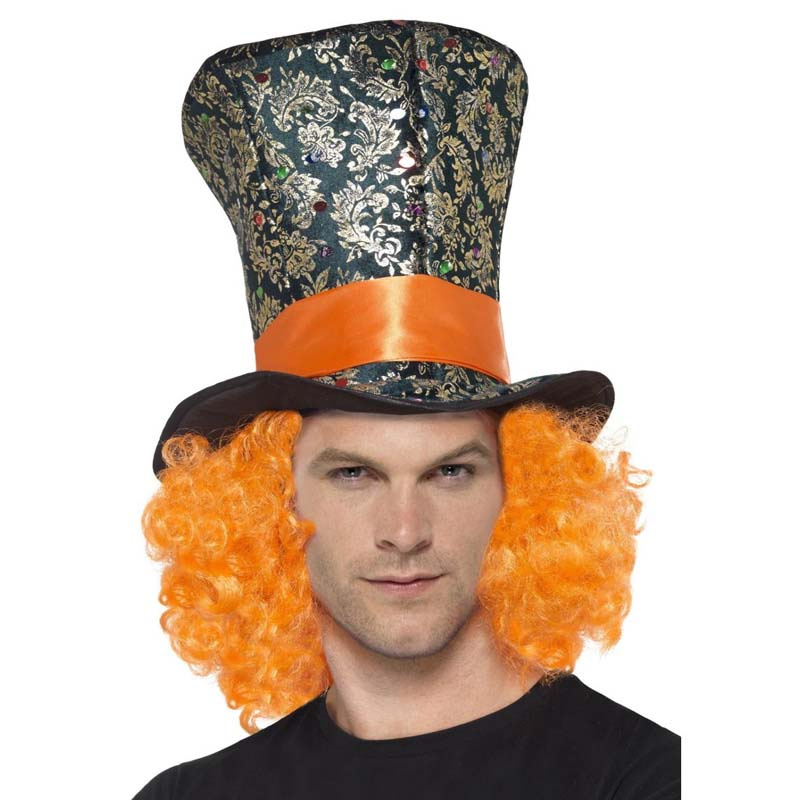 Mönstrad höghatt med hår