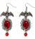 Örhängen med röda stenar Örhängen med röda stenar