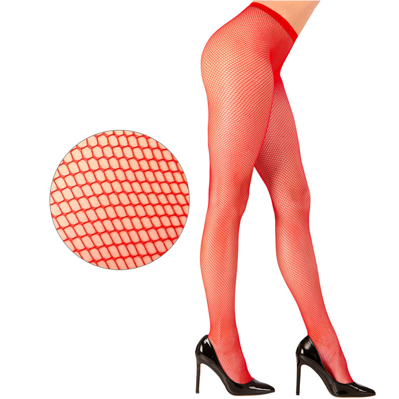 Nätstrumpbyxor Röda