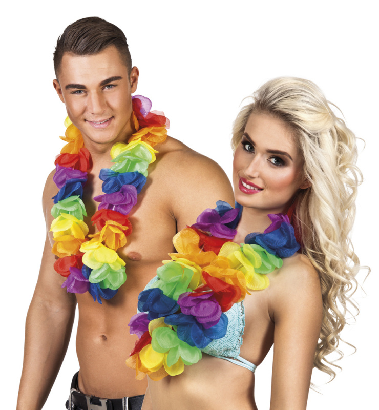 Hawaiikrans Färgglad Delux