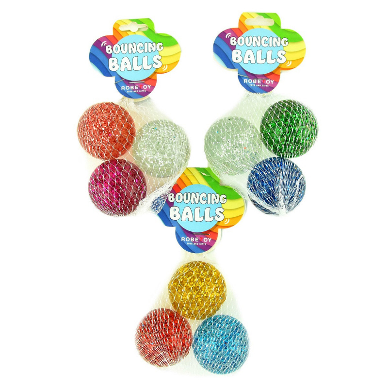 Studsboll Glitter 3-pack