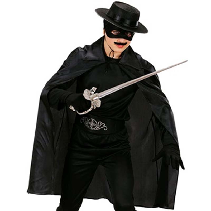 Cape Svart barnstorlek