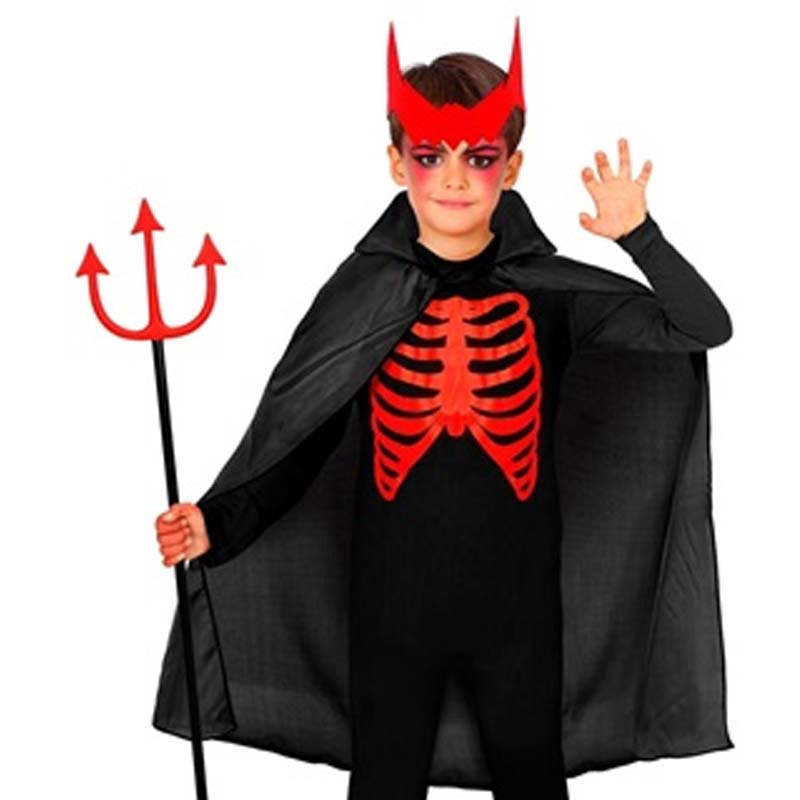 Cape Svart barnstorlek