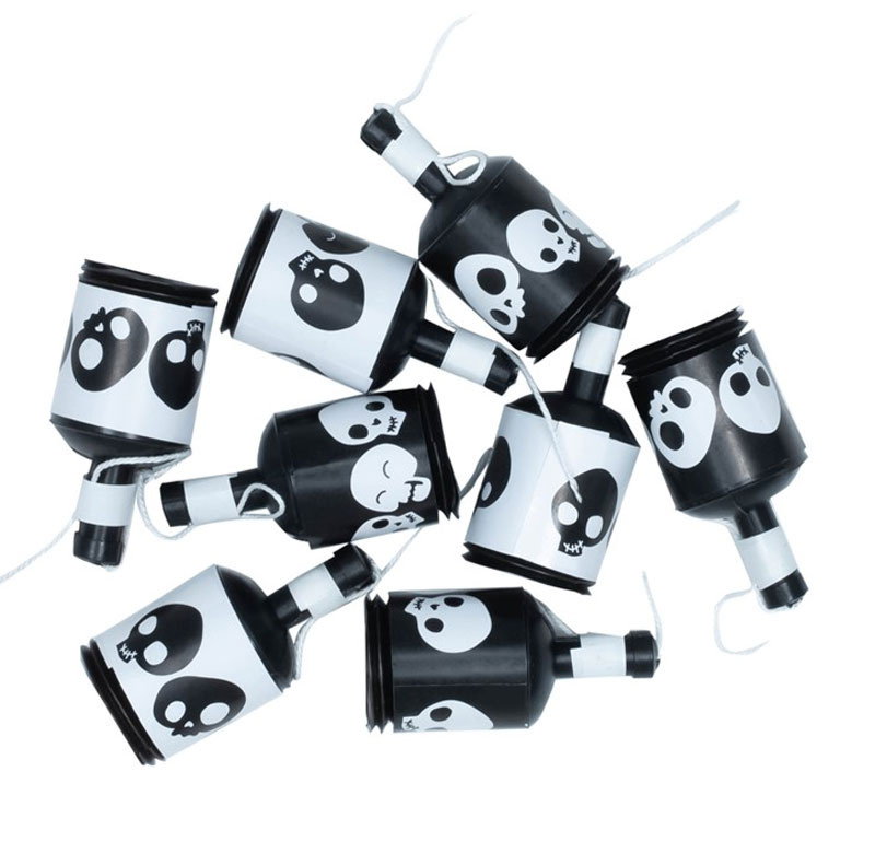 Party poppers dödskallar