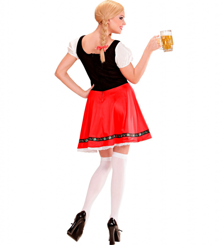 Tyrolerklänning Heidi Röd