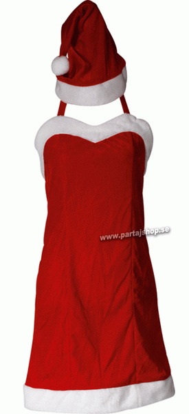 Tomteklänning med luva