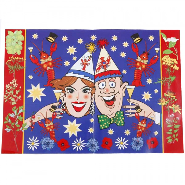 Bordstablett kräftskiva