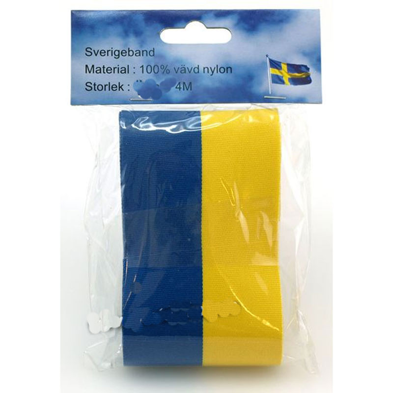 Tygband blått & gult