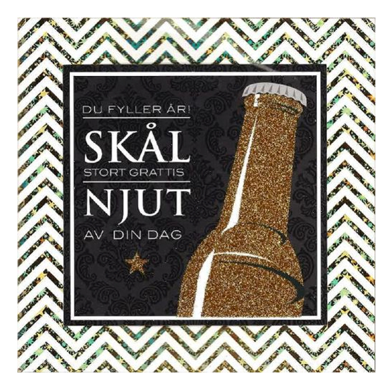 Födelsedagskort Skål