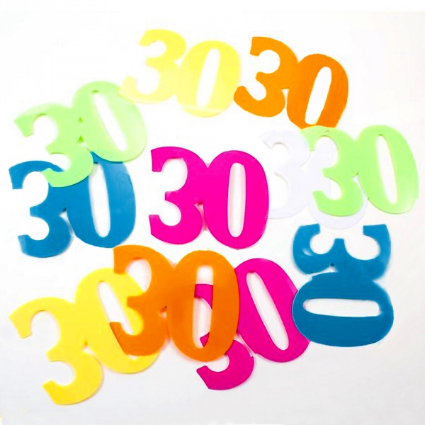 Sifferkonfetti XL 30år