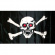 Piratflagga på pinne Piratflagga på pinne