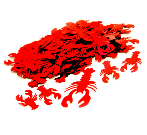 Konfetti Kräftor Röda