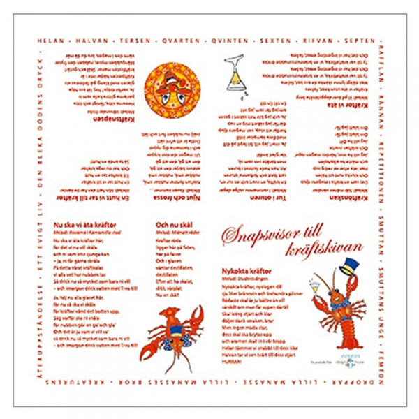 Servetter Kräftskiva