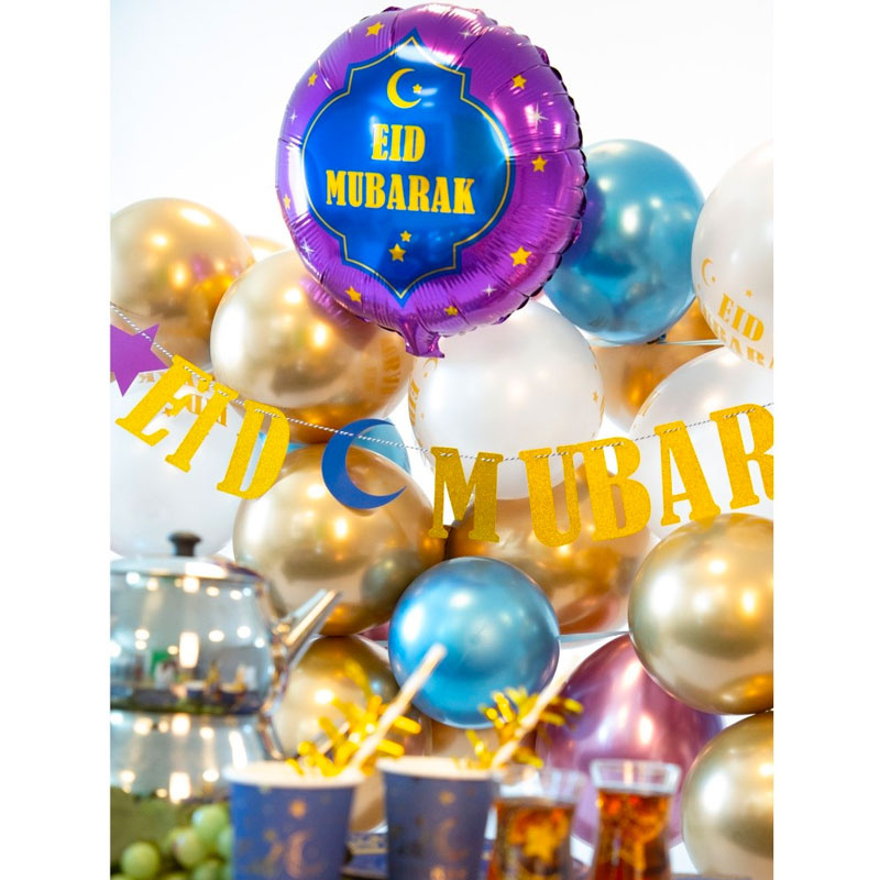 Folieballong Eid Mubarak