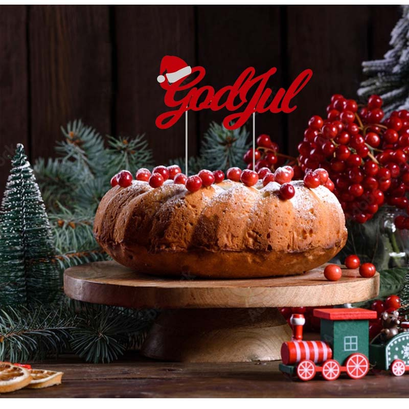 Tårtdekoration God Jul