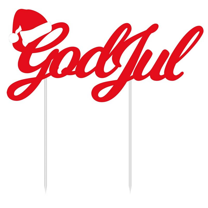 Tårtdekoration God Jul