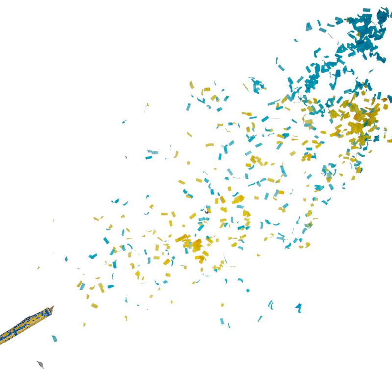 Konfettikanon Nedbrytbar Sverige