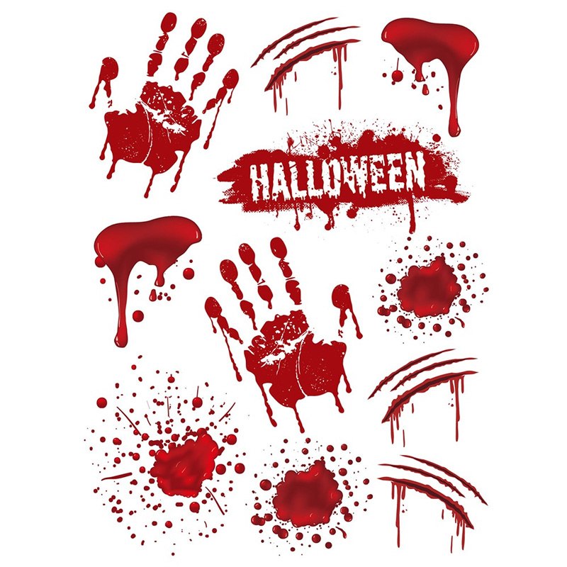 Fönsterdekoration blodiga motiv