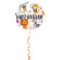 Folieballong Djur Happy Birthday
