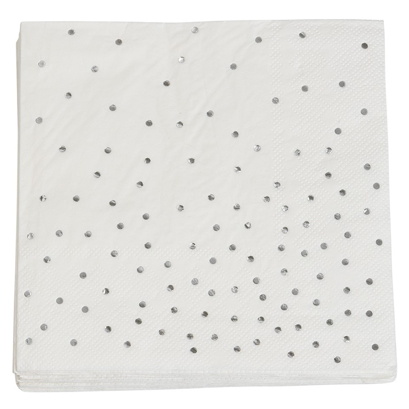 Servetter Prickar Silver